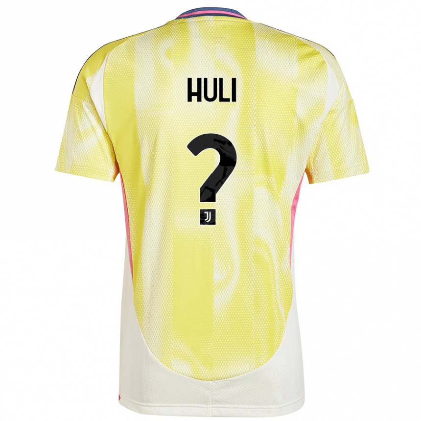 Enfant Football Maillot Raffaele Huli #0 Jaune Solaire Tenues Extérieur 2024/25