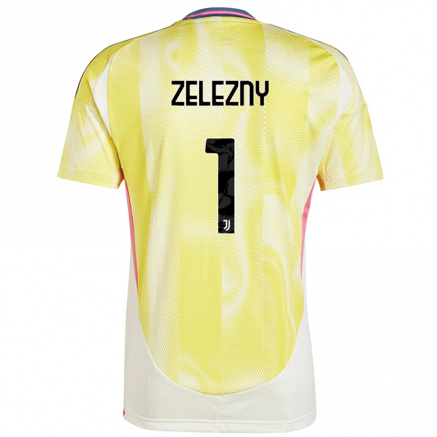 Enfant Football Maillot Radoslaw Zelezny #1 Jaune Solaire Tenues Extérieur 2024/25