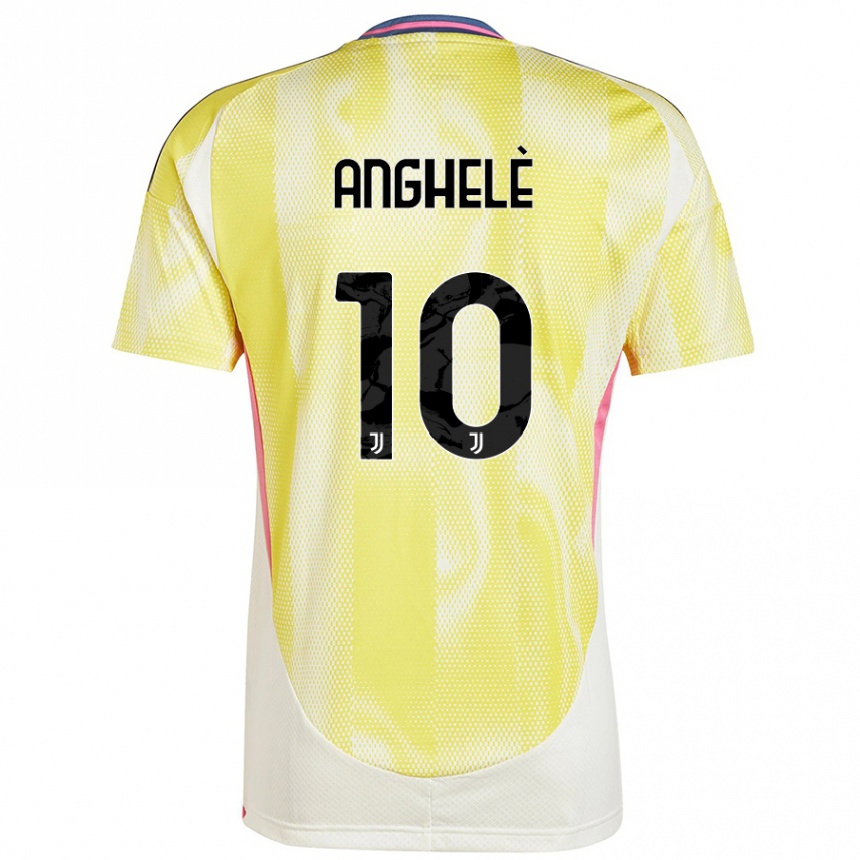 Enfant Football Maillot Lorenzo Anghelè #10 Jaune Solaire Tenues Extérieur 2024/25