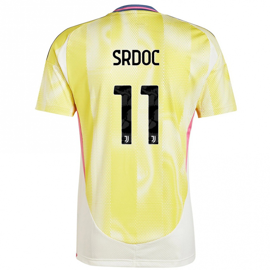 Enfant Football Maillot Ivano Srdoc #11 Jaune Solaire Tenues Extérieur 2024/25