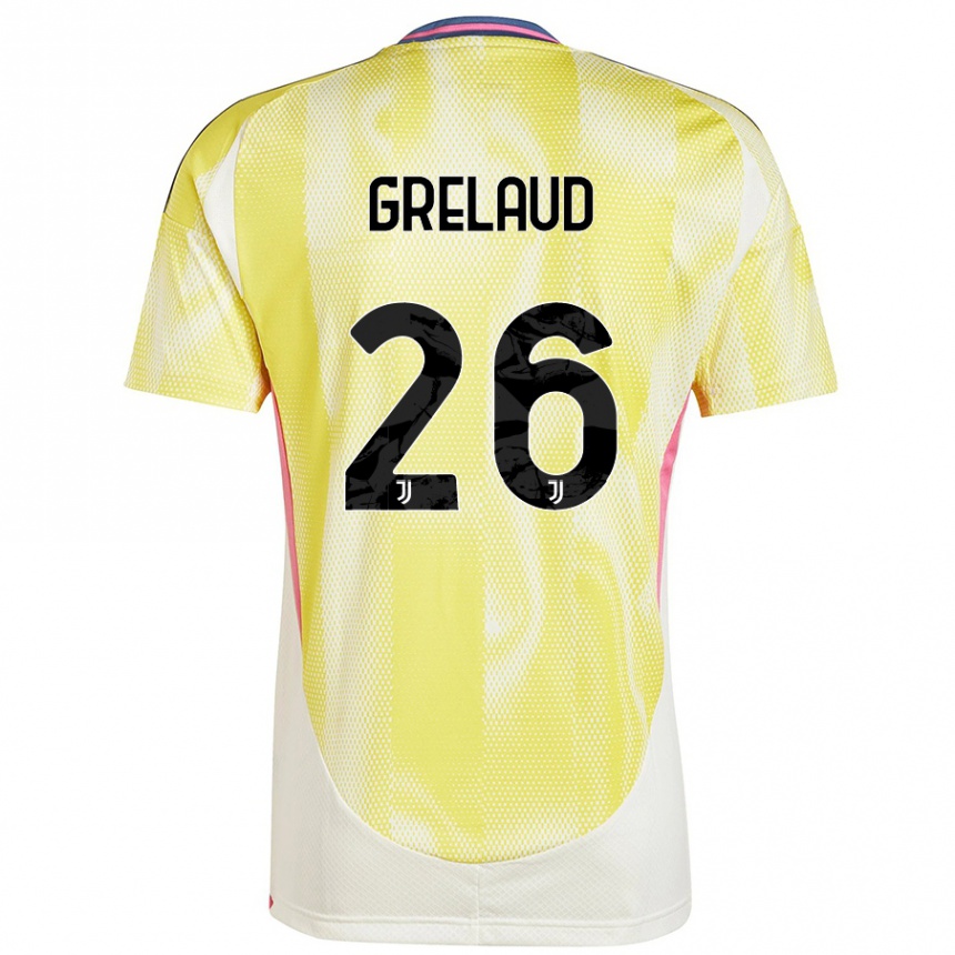 Enfant Football Maillot Josue Grelaud #26 Jaune Solaire Tenues Extérieur 2024/25