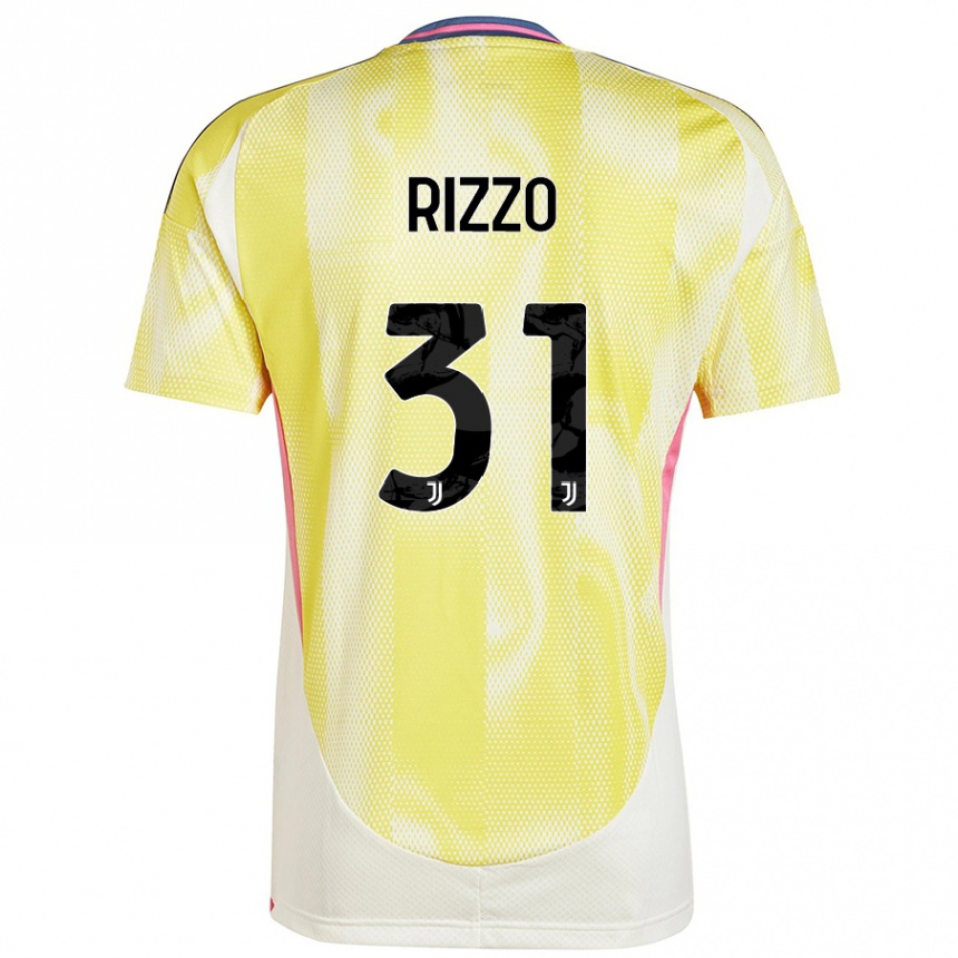 Enfant Football Maillot Niccolò Rizzo #31 Jaune Solaire Tenues Extérieur 2024/25