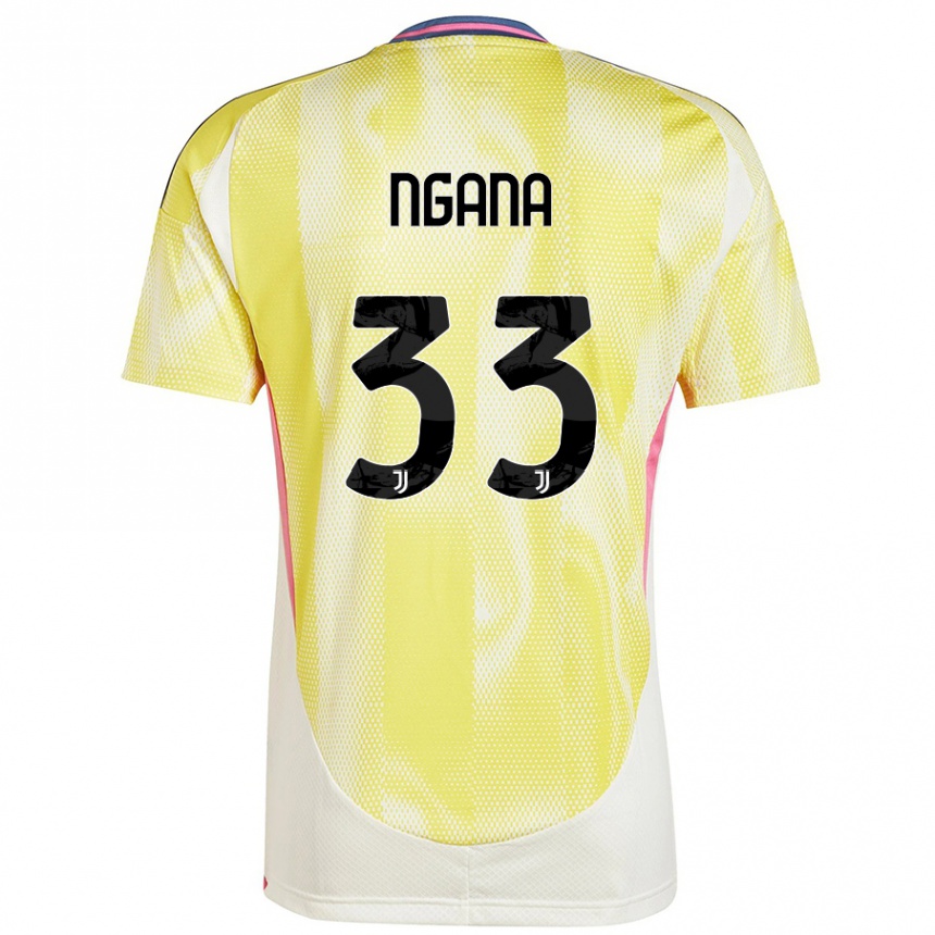 Enfant Football Maillot Valdes Ngana #33 Jaune Solaire Tenues Extérieur 2024/25