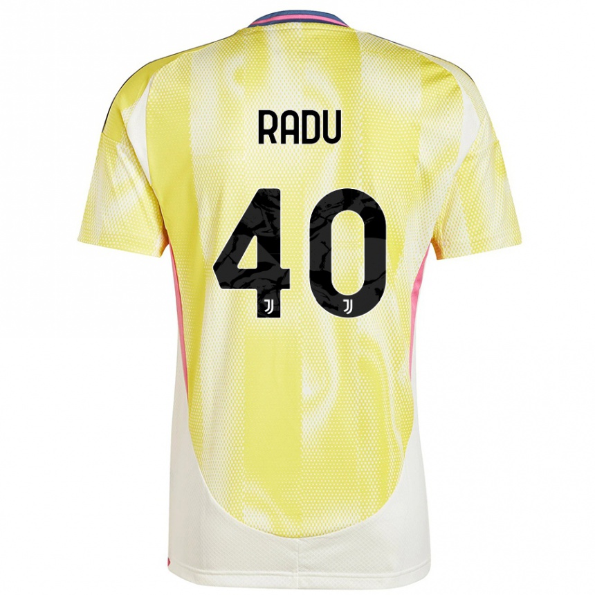 Enfant Football Maillot Riccardo Radu #40 Jaune Solaire Tenues Extérieur 2024/25