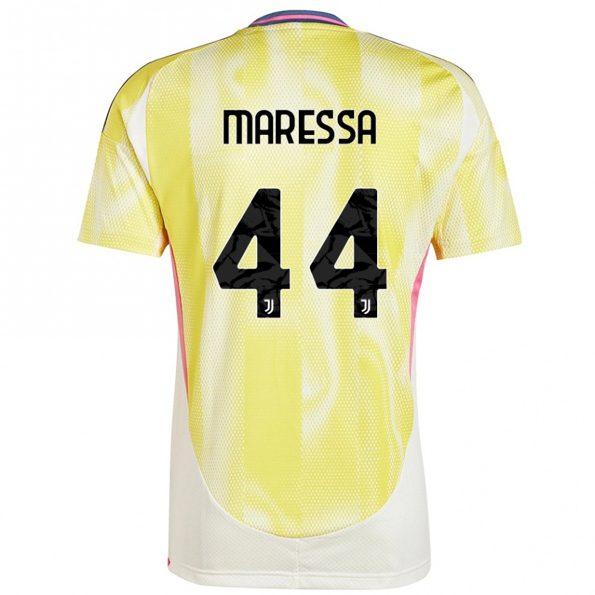 Enfant Football Maillot Tommaso Maressa #44 Jaune Solaire Tenues Extérieur 2024/25