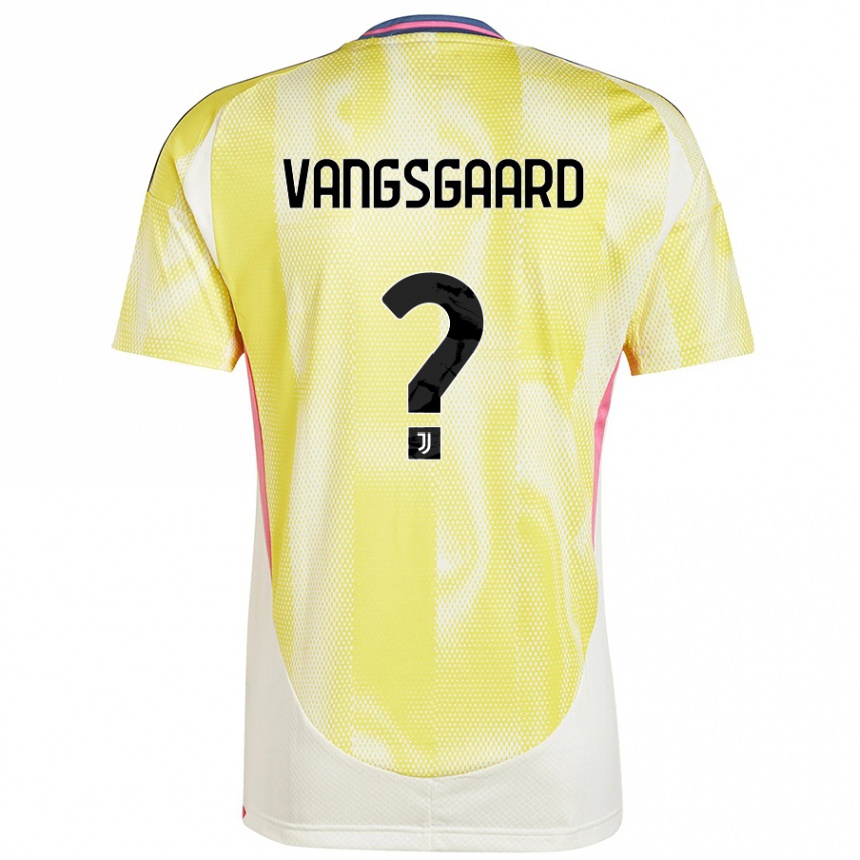 Enfant Football Maillot Amalie Vangsgaard #0 Jaune Solaire Tenues Extérieur 2024/25