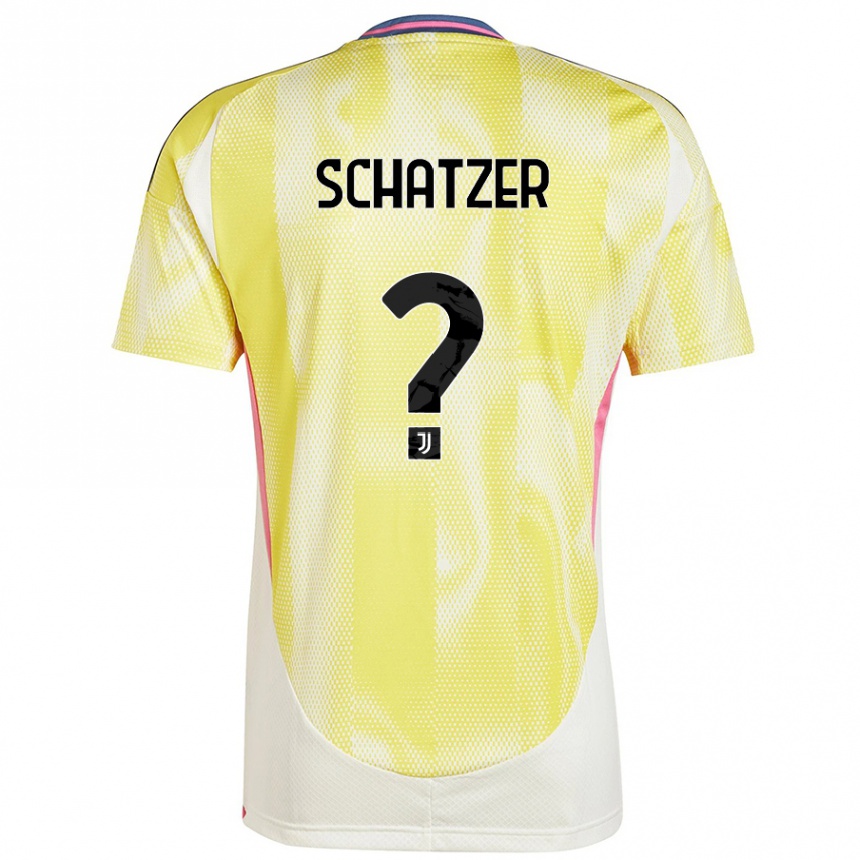 Enfant Football Maillot Eva Schatzer #0 Jaune Solaire Tenues Extérieur 2024/25