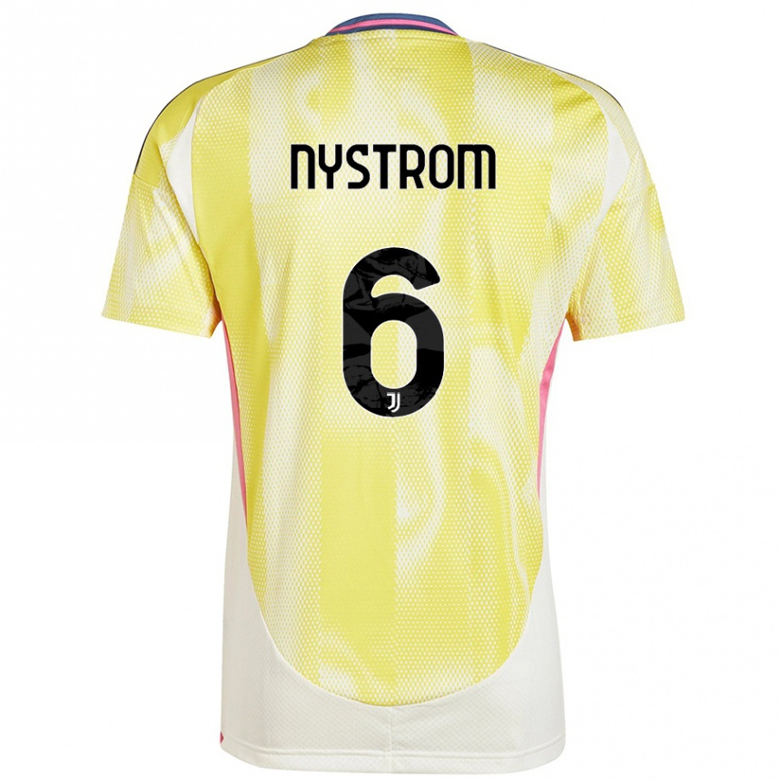 Enfant Football Maillot Paulina Nyström #6 Jaune Solaire Tenues Extérieur 2024/25