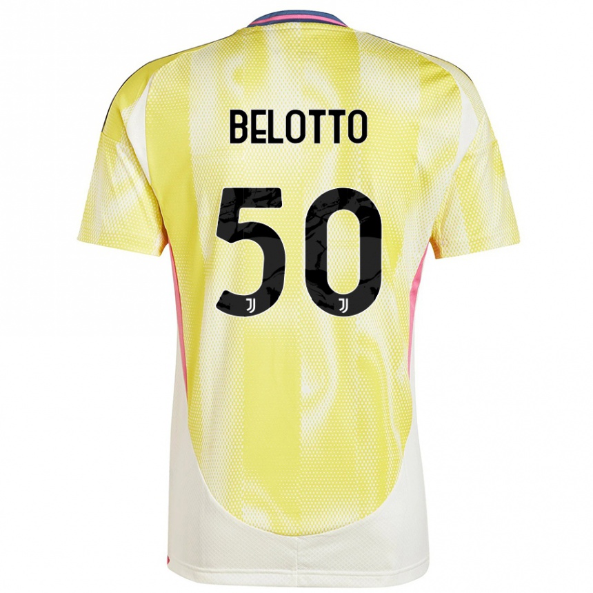 Enfant Football Maillot Soledad Belotto #50 Jaune Solaire Tenues Extérieur 2024/25