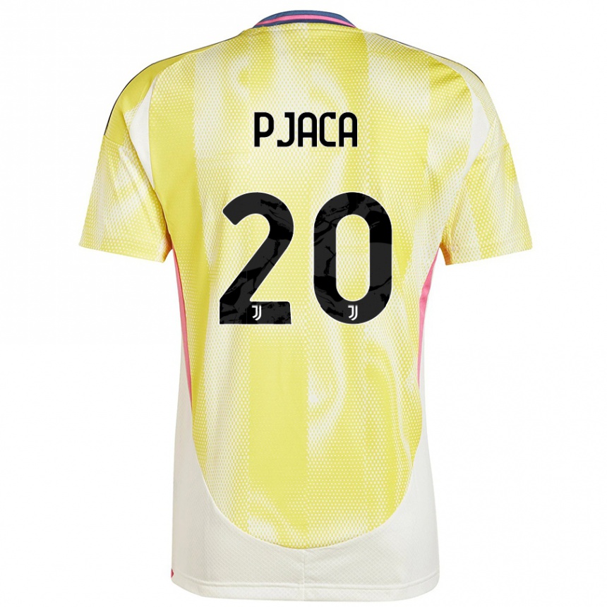 Enfant Football Maillot Marko Pjaca #20 Jaune Solaire Tenues Extérieur 2024/25