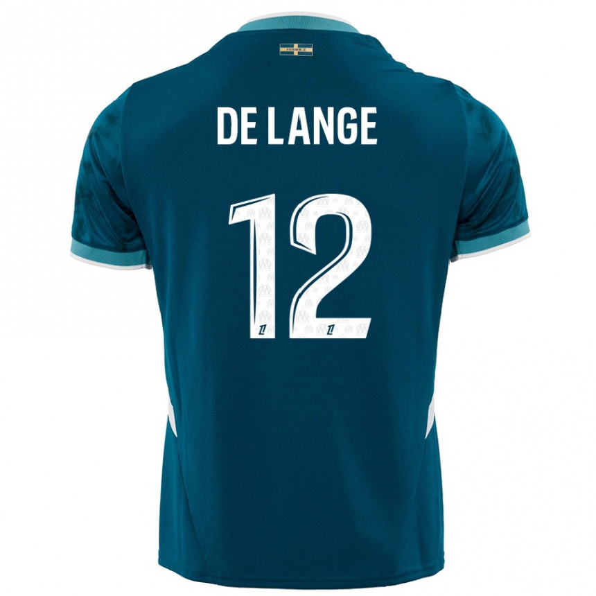 Enfant Football Maillot Jeffrey De Lange #12 Turquoise Bleu Tenues Extérieur 2024/25