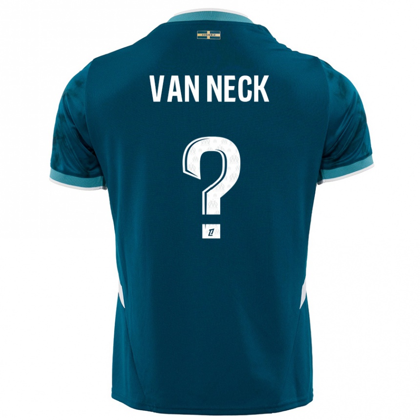 Enfant Football Maillot Jelle Van Neck #0 Turquoise Bleu Tenues Extérieur 2024/25