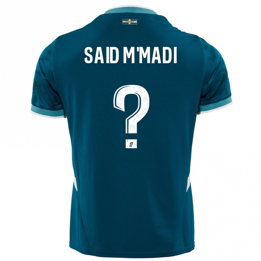 Enfant Football Maillot Yakine Said M'madi #0 Turquoise Bleu Tenues Extérieur 2024/25