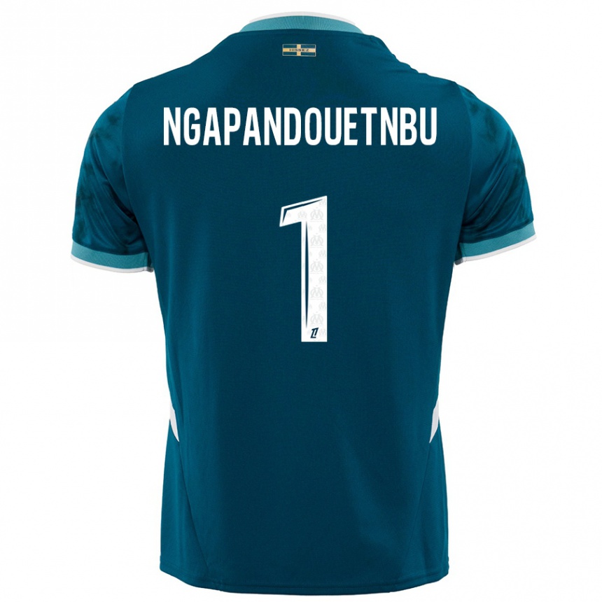 Enfant Football Maillot Simon Ngapandouetnbu #1 Turquoise Bleu Tenues Extérieur 2024/25