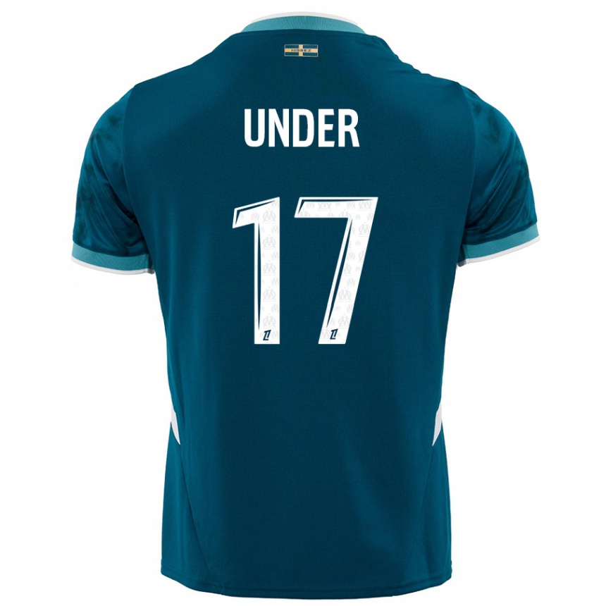 Enfant Football Maillot Cengiz Under #17 Turquoise Bleu Tenues Extérieur 2024/25