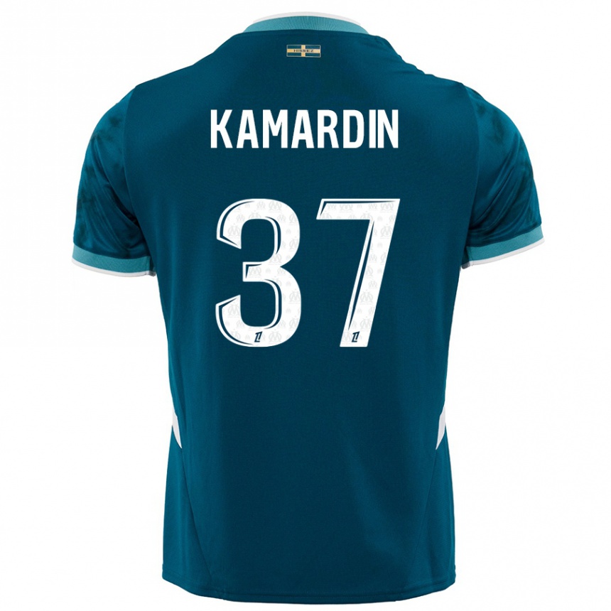 Enfant Football Maillot Aaron Kamardin #37 Turquoise Bleu Tenues Extérieur 2024/25