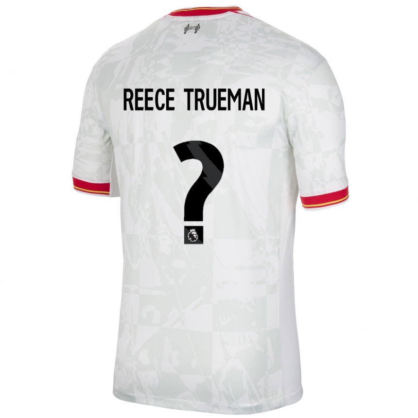 Enfant Football Maillot Reece Trueman #0 Blanc Rouge Noir Troisieme 2024/25