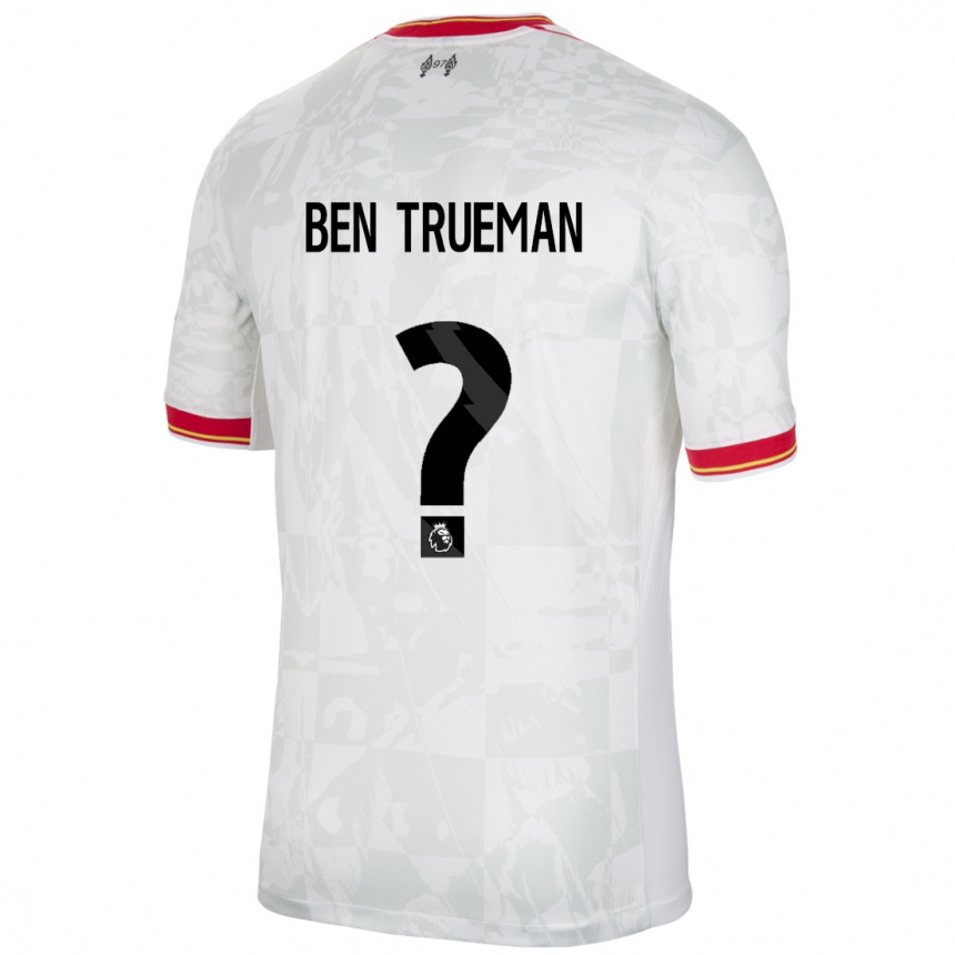 Enfant Football Maillot Ben Trueman #0 Blanc Rouge Noir Troisieme 2024/25