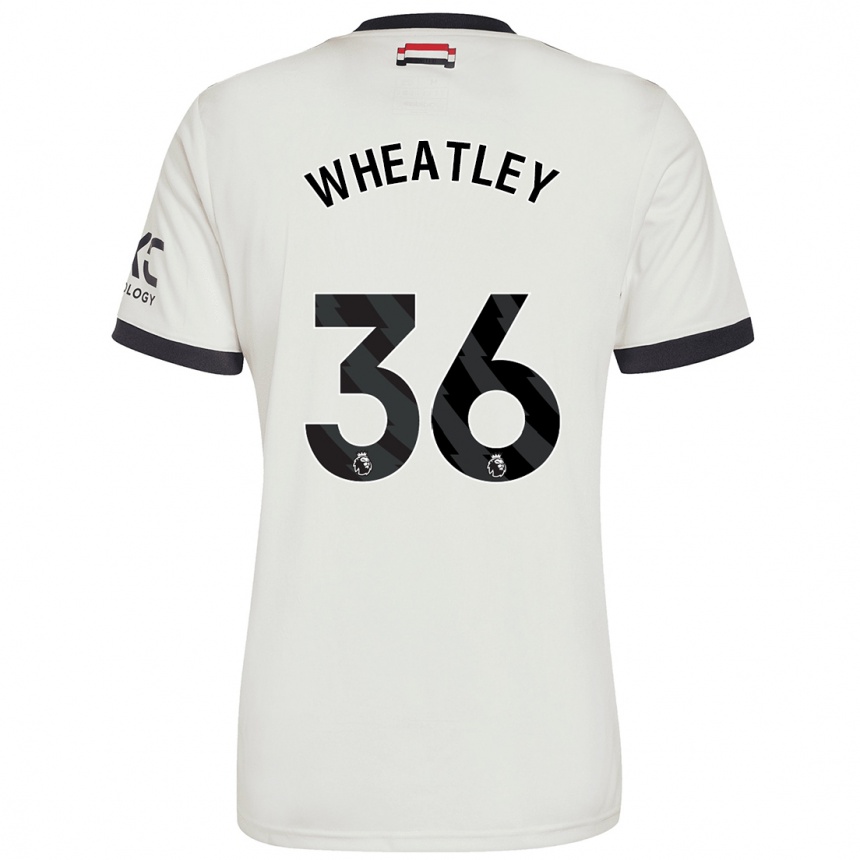 Enfant Football Maillot Ethan Wheatley #36 Blanc Cassé Troisieme 2024/25