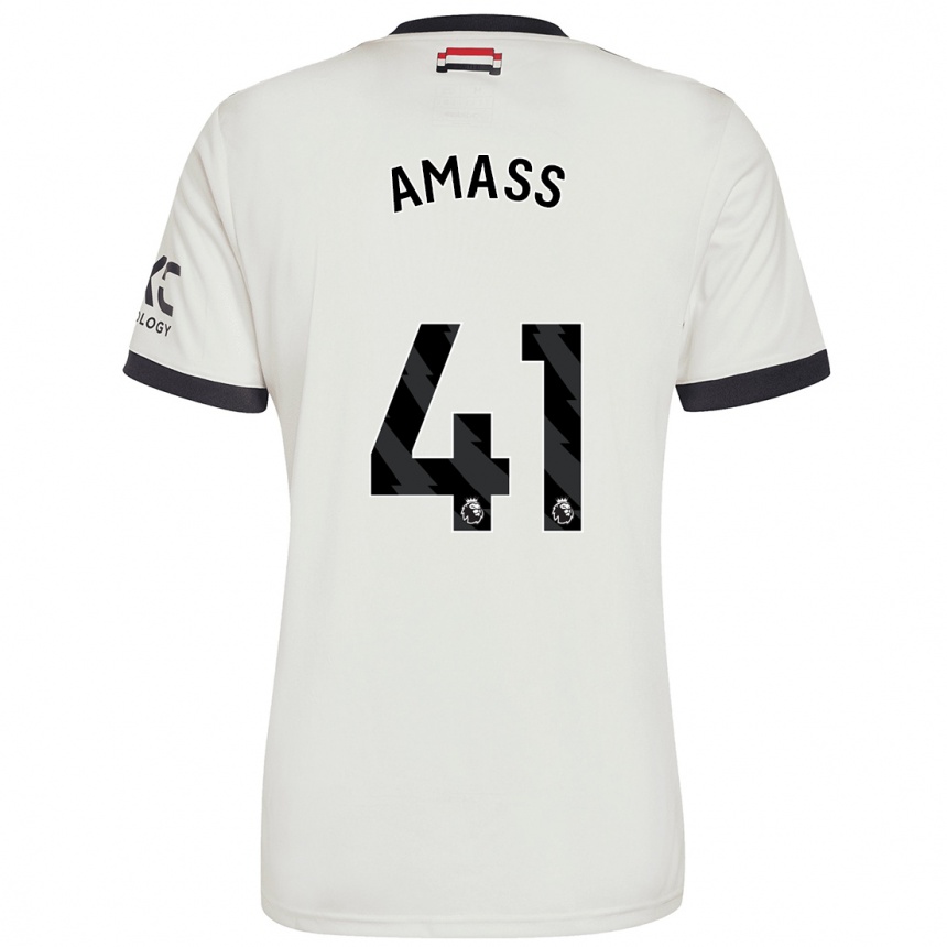 Enfant Football Maillot Harry Amass #41 Blanc Cassé Troisieme 2024/25