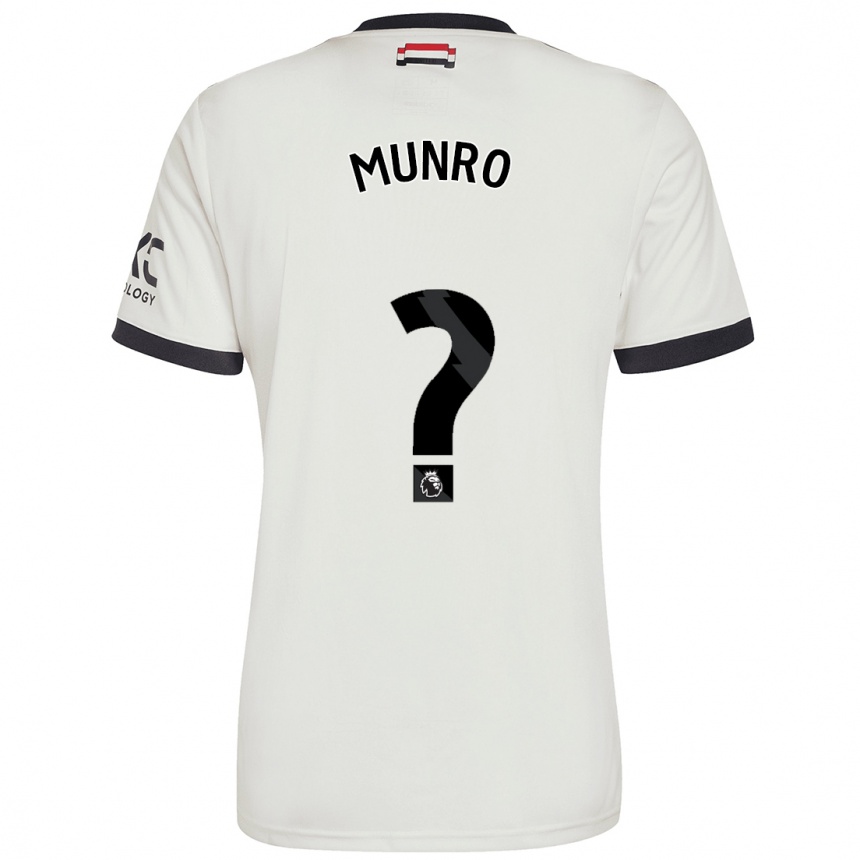 Enfant Football Maillot Reece Munro #0 Blanc Cassé Troisieme 2024/25