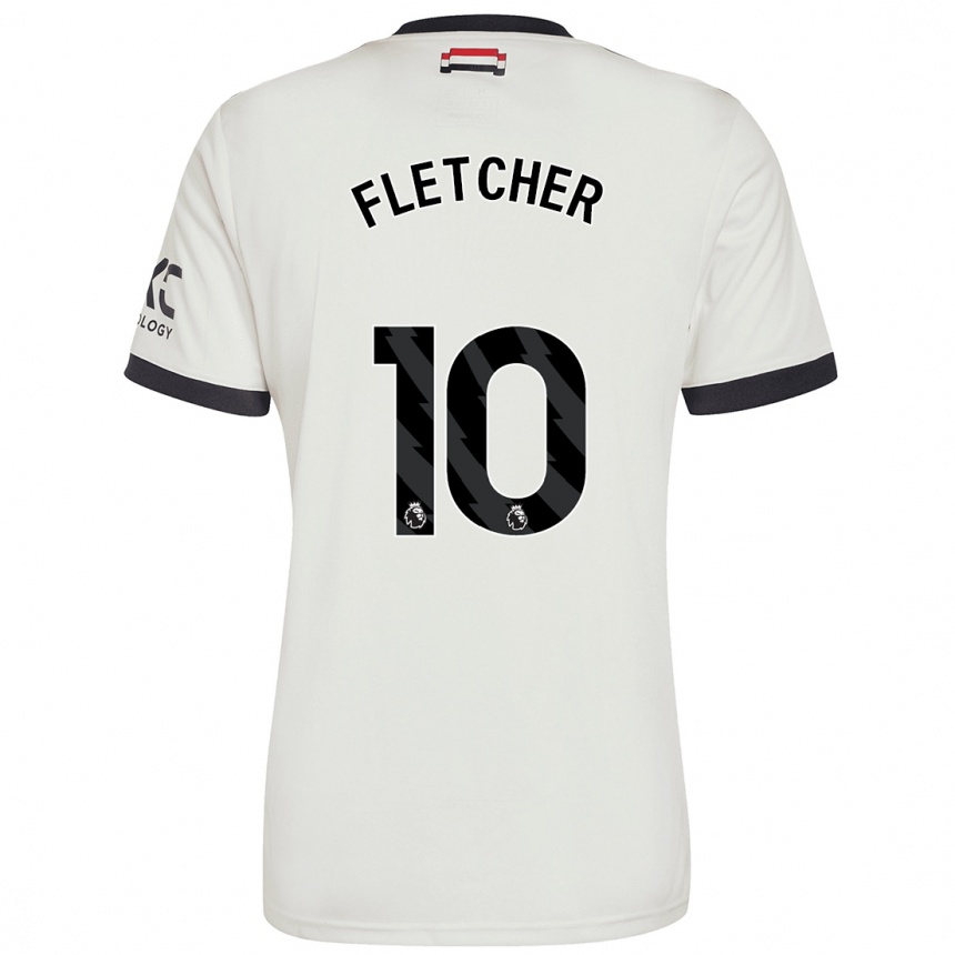 Enfant Football Maillot Jack Fletcher #10 Blanc Cassé Troisieme 2024/25