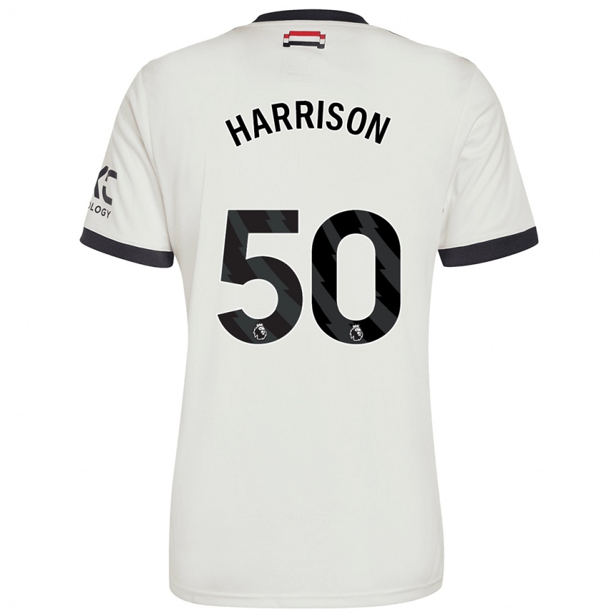 Enfant Football Maillot Elyh Harrison #50 Blanc Cassé Troisieme 2024/25