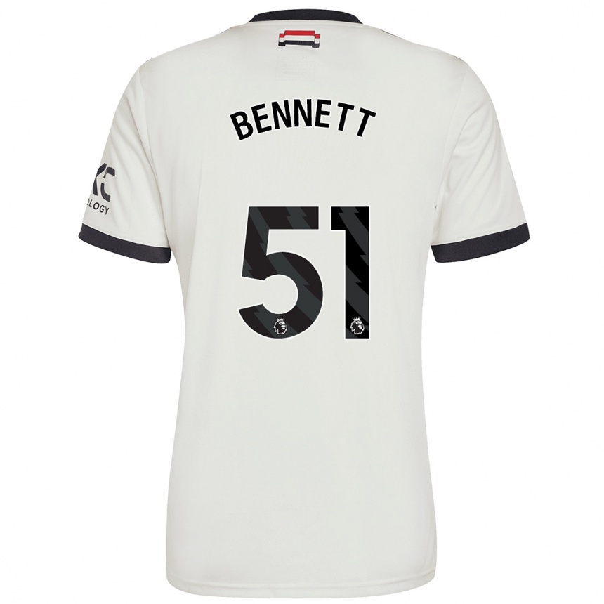 Enfant Football Maillot Rhys Bennett #51 Blanc Cassé Troisieme 2024/25