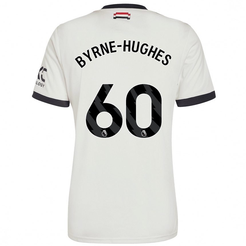 Enfant Football Maillot Cameron Byrne-Hughes #60 Blanc Cassé Troisieme 2024/25