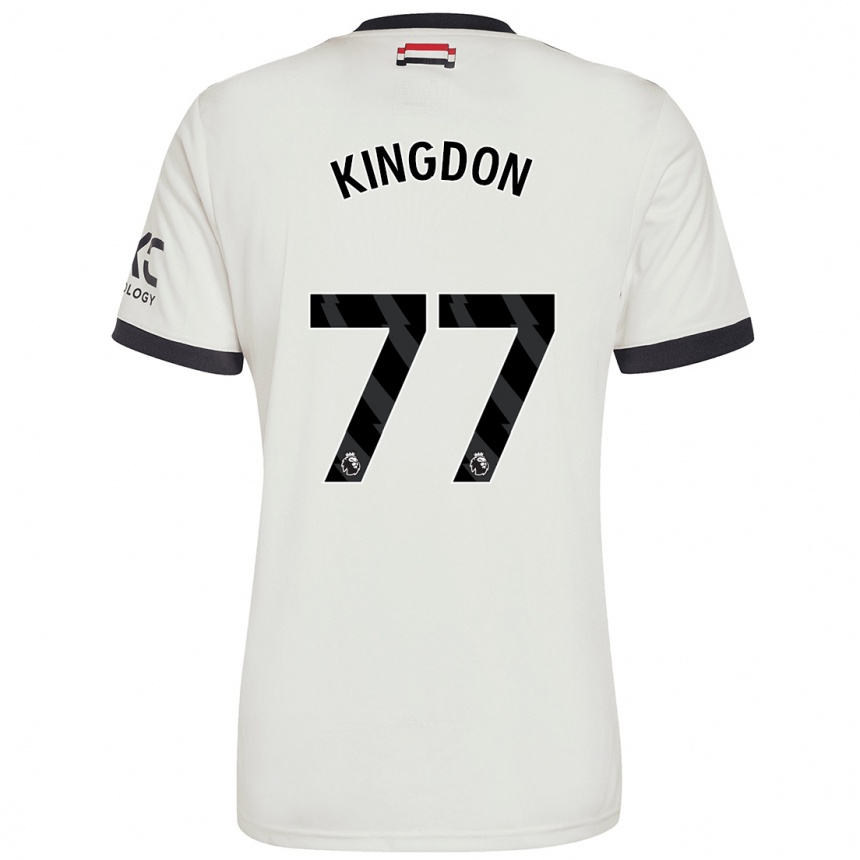 Enfant Football Maillot Jack Kingdon #77 Blanc Cassé Troisieme 2024/25