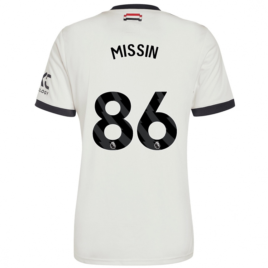 Enfant Football Maillot Ashton Missin #86 Blanc Cassé Troisieme 2024/25