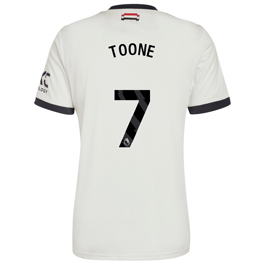 Enfant Football Maillot Ella Toone #7 Blanc Cassé Troisieme 2024/25