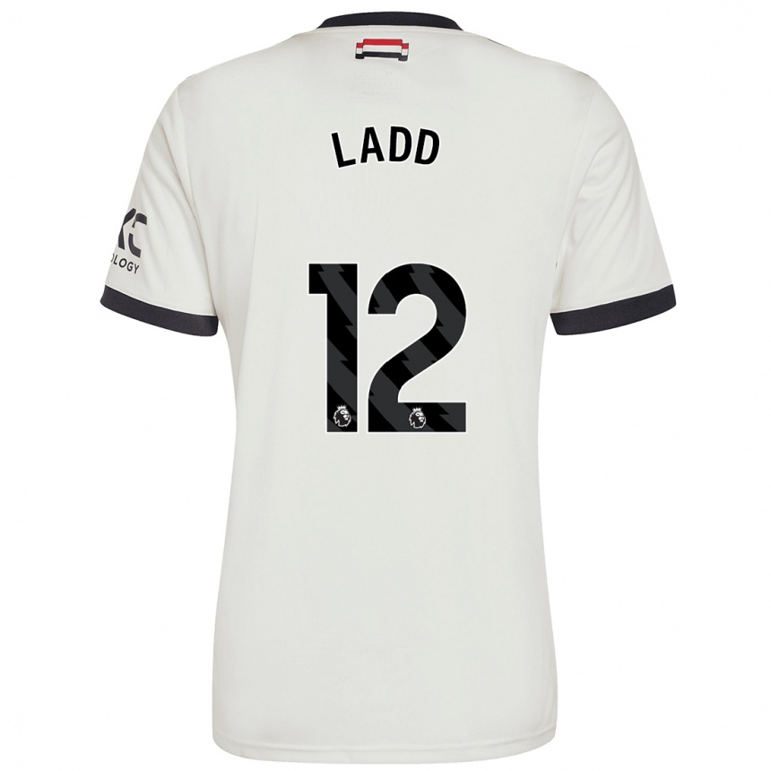 Enfant Football Maillot Hayley Ladd #12 Blanc Cassé Troisieme 2024/25