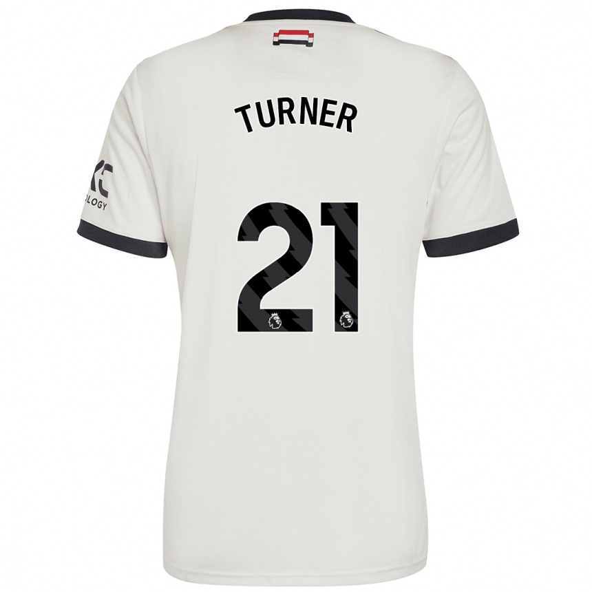 Enfant Football Maillot Millie Turner #21 Blanc Cassé Troisieme 2024/25