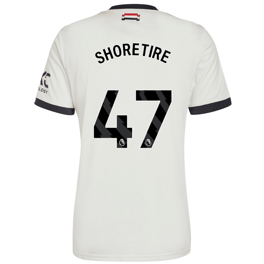 Enfant Football Maillot Shola Shoretire #47 Blanc Cassé Troisieme 2024/25