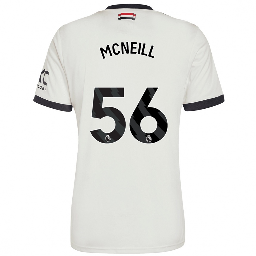 Enfant Football Maillot Charlie Mcneill #56 Blanc Cassé Troisieme 2024/25