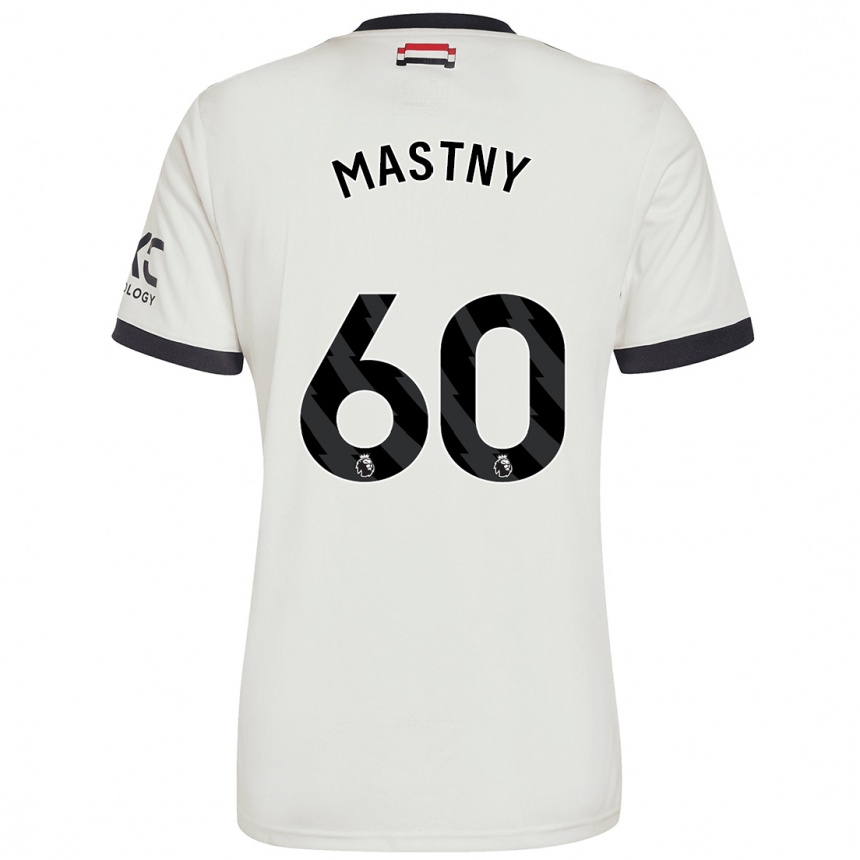 Enfant Football Maillot Ondrej Mastny #60 Blanc Cassé Troisieme 2024/25