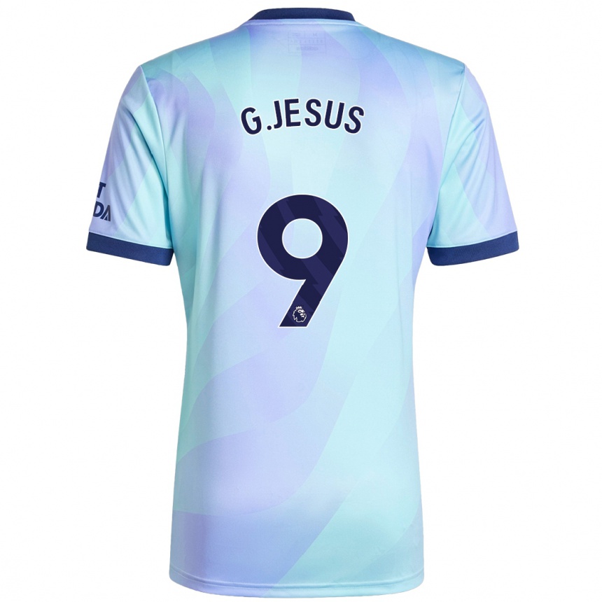 Enfant Football Maillot Gabriel Jesus #9 Aqua Troisieme 2024/25