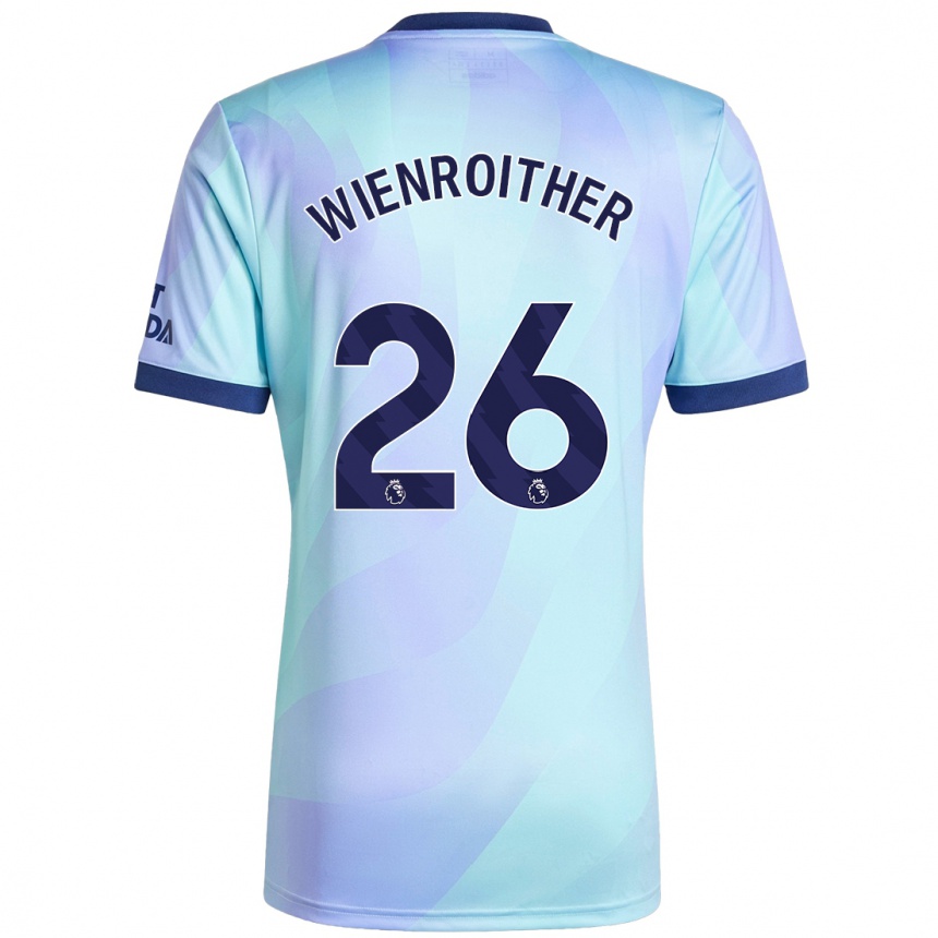 Enfant Football Maillot Laura Wienroither #26 Aqua Troisieme 2024/25