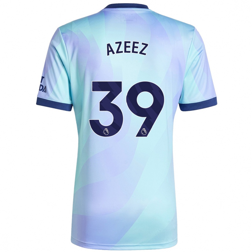 Enfant Football Maillot Miguel Azeez #39 Aqua Troisieme 2024/25