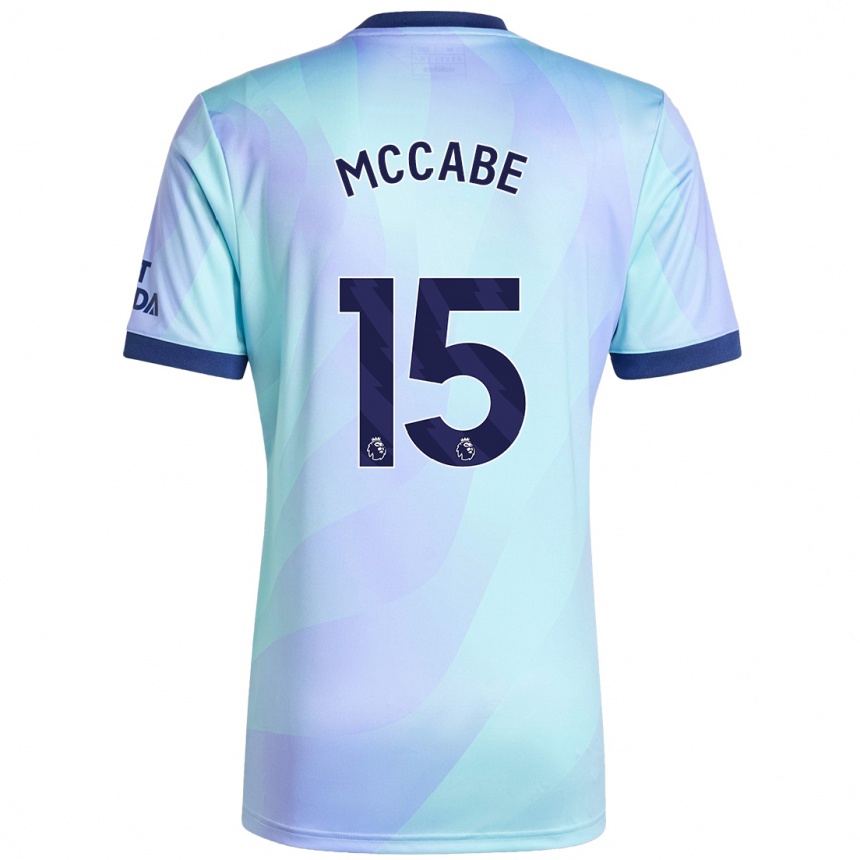 Enfant Football Maillot Katie Mccabe #15 Aqua Troisieme 2024/25