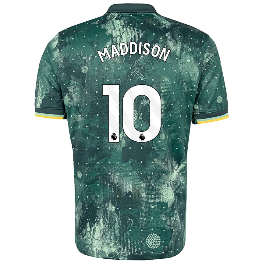 Enfant Football Maillot James Maddison #10 Vert Menthe Troisieme 2024/25