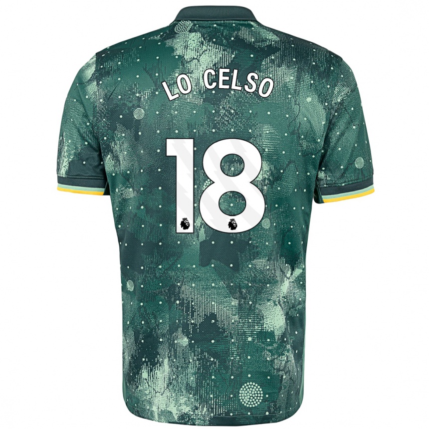 Enfant Football Maillot Giovani Lo Celso #20 Vert Menthe Troisieme 2024/25