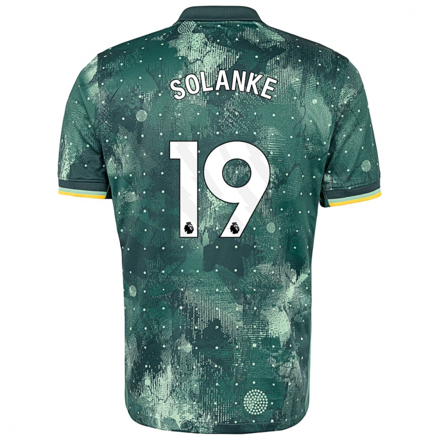 Enfant Football Maillot Dominic Solanke #19 Vert Menthe Troisieme 2024/25