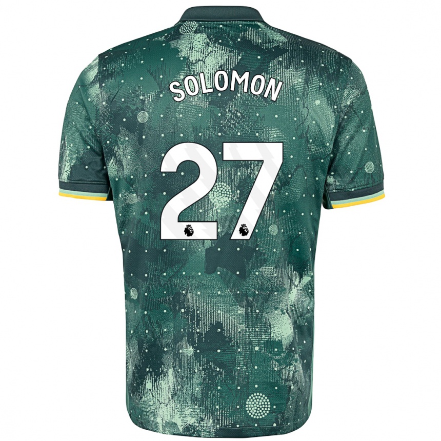 Enfant Football Maillot Manor Solomon #27 Vert Menthe Troisieme 2024/25