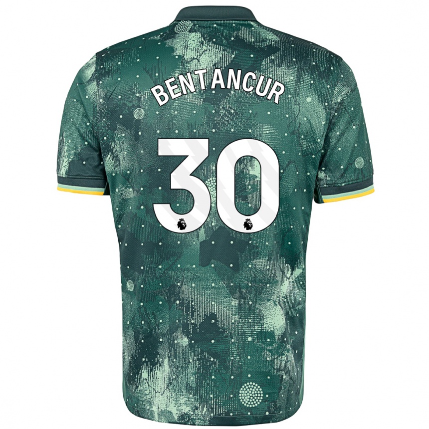 Enfant Football Maillot Rodrigo Bentancur #30 Vert Menthe Troisieme 2024/25