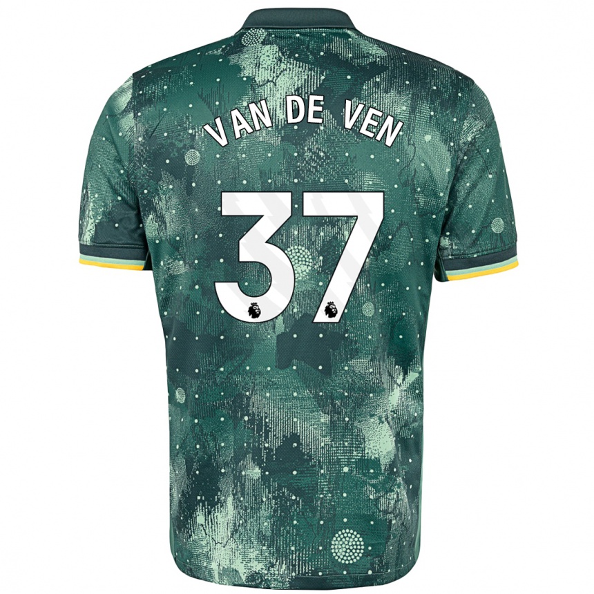 Enfant Football Maillot Micky Van De Ven #37 Vert Menthe Troisieme 2024/25