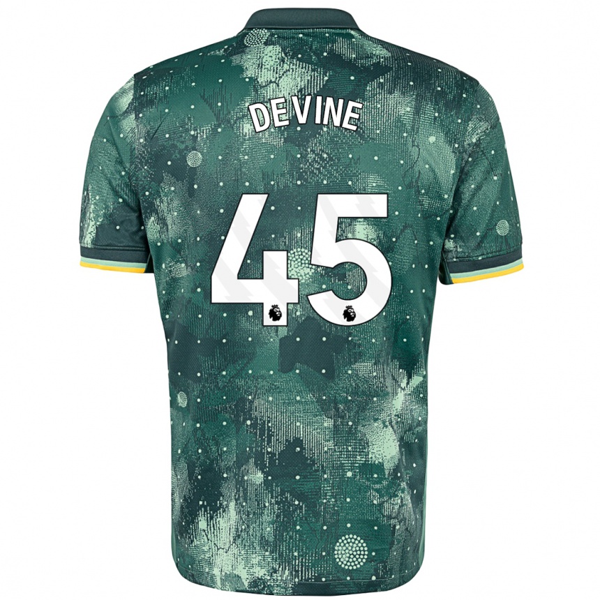 Enfant Football Maillot Alfie Devine #45 Vert Menthe Troisieme 2024/25