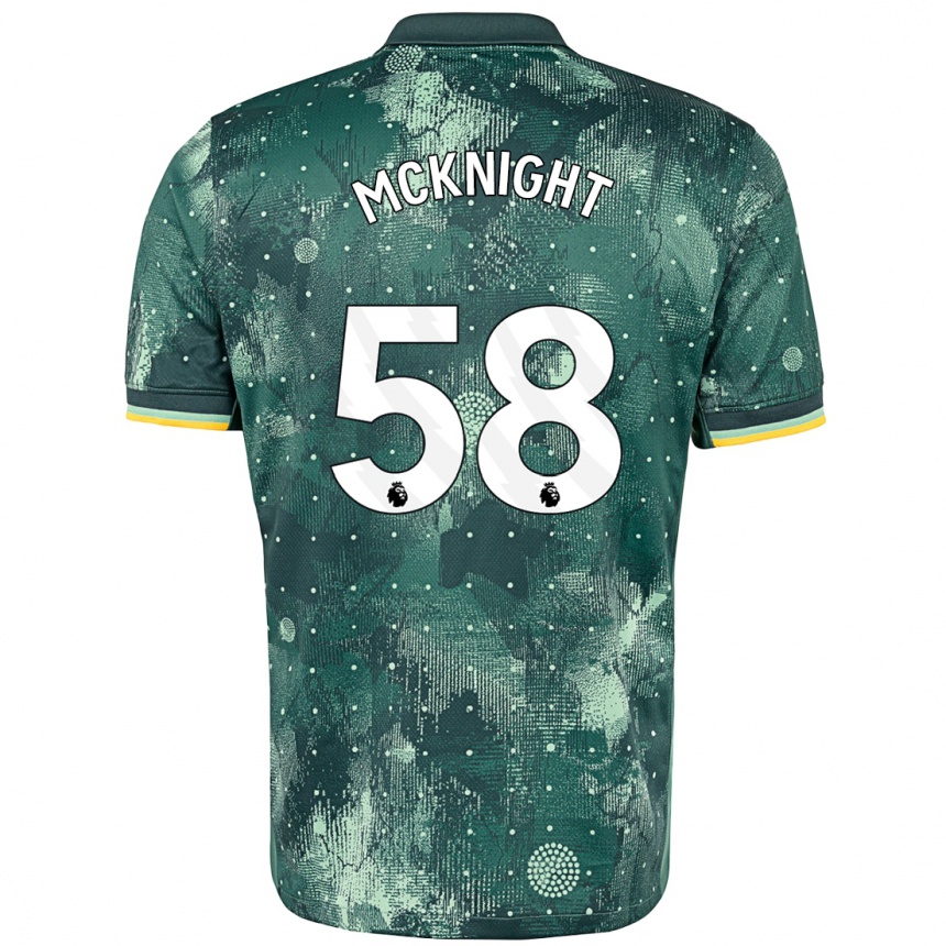 Enfant Football Maillot Maxwell Mcknight #58 Vert Menthe Troisieme 2024/25