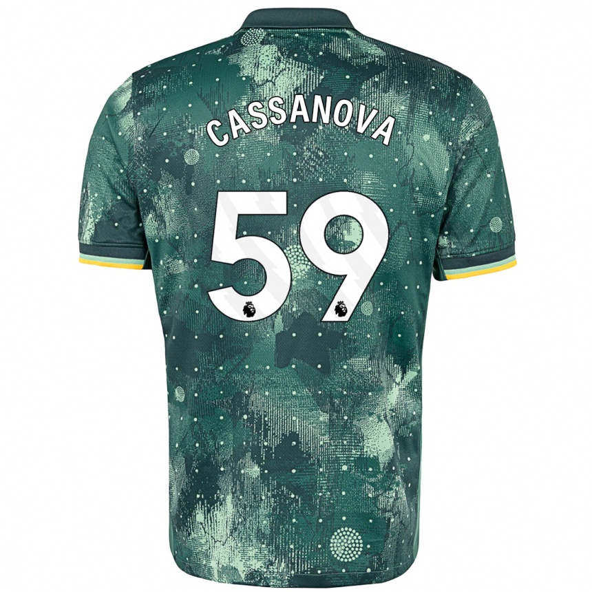 Enfant Football Maillot Dante Cassanova #59 Vert Menthe Troisieme 2024/25